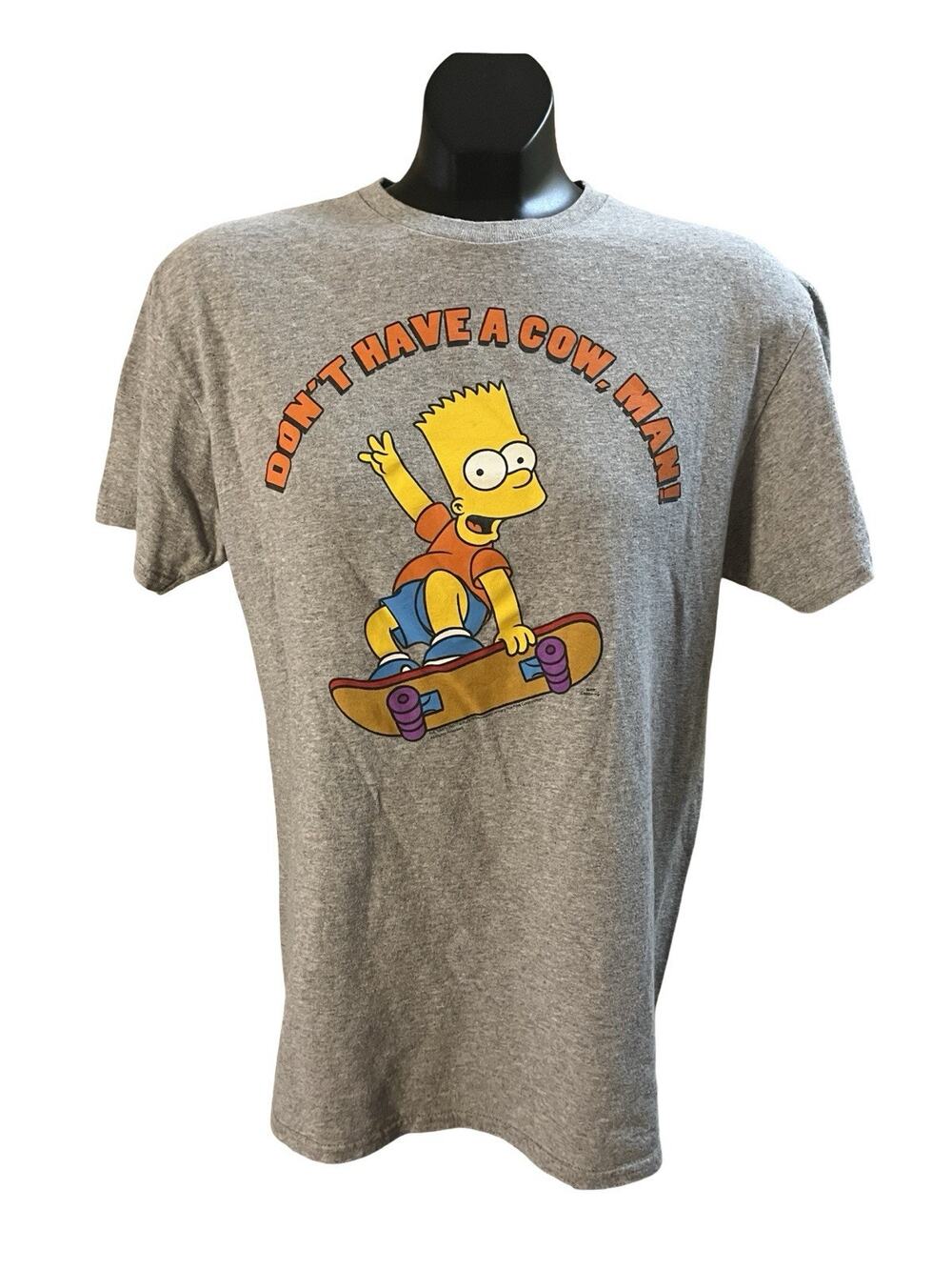 The Simpsons Bart Simpson “Don’t Have a Cow, Man!” Graphic Tee – Size M